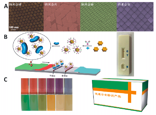 基于“纳米金杂化材料”的食品和生物检测试纸条和试剂盒的产业化项目