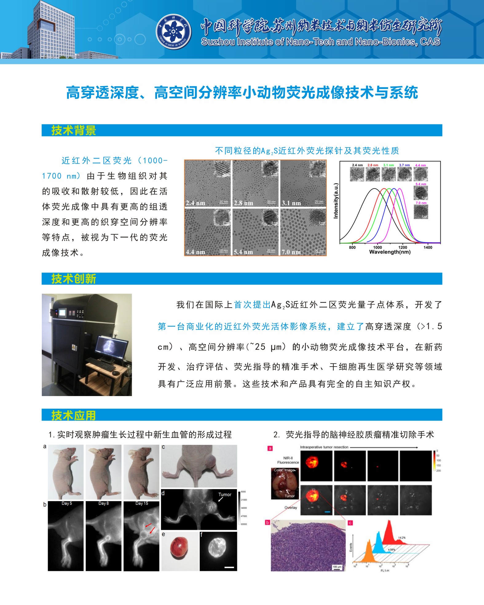 高穿透深度、高空间分辨率小动物荧光成像技术与系统
