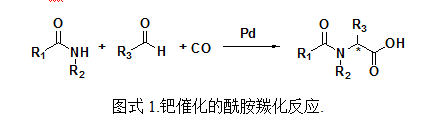 酰胺羰基化反应一步合成N-酰基-α-氨基酸