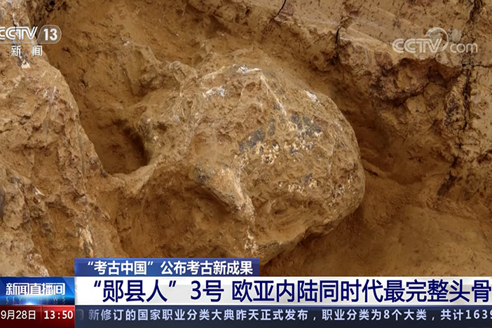【新闻直播间】“考古中国”公布考古新成果 重大新发现 百万年前”郧县人“3号头骨面世