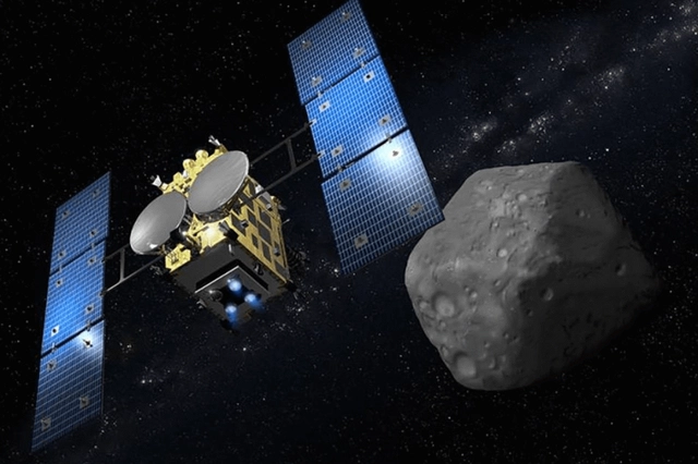 隼鸟2号首次从小行星带回气体